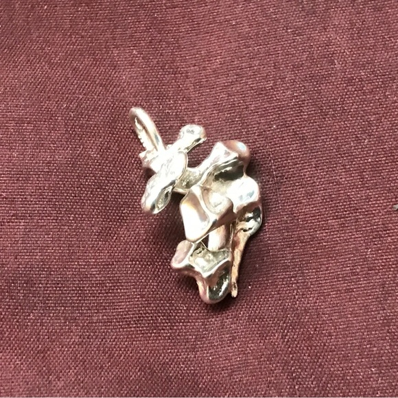 Sterling Silver Small Free Form Pendant - Picture 2 of 16